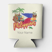 フィリピンヴィンテージターシエフラッグパームサミナリー 缶クーラー (正面)