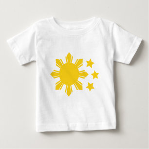 フィリピン人があること誇りを持ったなフィリピンの旗-! ベビーTシャツ