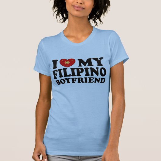 フィリピン人の彼氏が大好き Tシャツ (正面)