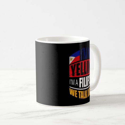 フィリピン人の贈り物だと叫んではいない コーヒーマグカップ (正面右)