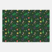フィリピン人赤穂フィリピーノのクリスマスパターン ラッピングペーパーシート (正面3)