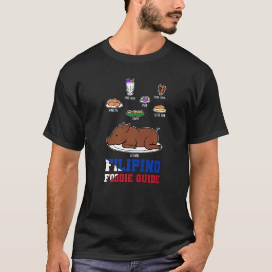 フィリピン伝統的食ガイドLumpia Tシャツ (正面)