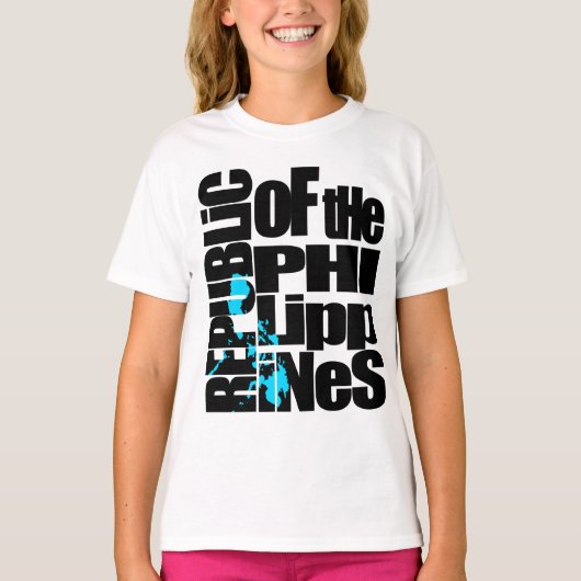 フィリピン共和国（キッズシャツ） Tシャツ (正面)