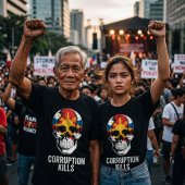 フィリピン反マルコス腐敗抗議 Tシャツ