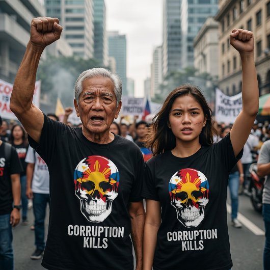 フィリピン反マルコス腐敗抗議 Tシャツ