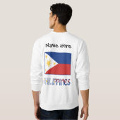 フィリピン国パーソナライズされた旗 スウェットシャツ (裏面フル)