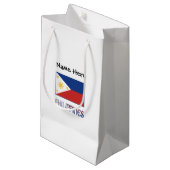 フィリピン国パーソナライズされた旗 スモールペーパーバッグ (正面アングル)