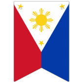 フィリピン国旗とパーティーバナー/結婚式 バンティングフラッグ (第2の旗)