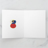 フィリピン国旗のエンジェルクリスマスパーソナライズされた カード (内部)