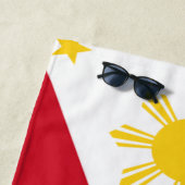 フィリピン国旗のコート・オブ・アーム ビーチタオル (インサイチュ)