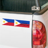 フィリピン国旗のシール バンパーステッカー (トラック上)