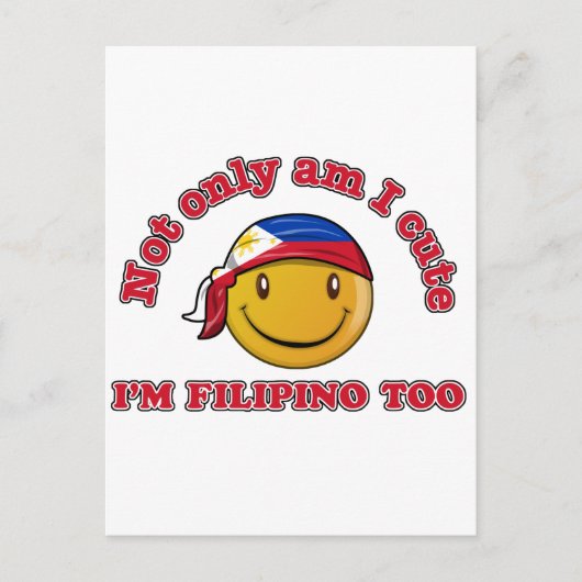 フィリピン国旗のデザイン ポストカード (正面)