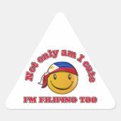 フィリピン国旗のデザイン 三角形シール (正面)