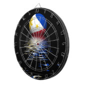 フィリピン国旗の上昇/設定。 ダーツボード (正面右)