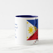 フィリピン国旗の地図フィリピン聖なる書物、 経典 ツートーンマグカップ (中央)