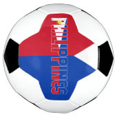 フィリピン国旗の愛らしい愛国心 サッカーボール (回転)