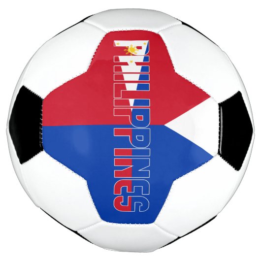 フィリピン国旗の愛らしい愛国心 サッカーボール (回転)