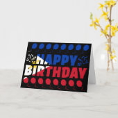 フィリピン国旗の愛国的誕生日 カード (黄色い花)