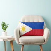 フィリピン国旗の枕 ランバークッション (椅子)