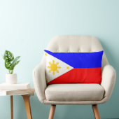 フィリピン国旗の枕 ランバークッション (椅子)