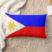 フィリピン国旗の枕 ランバークッション (ブランケット)