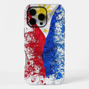 「フィリピン国旗の渦巻き芸術的 – 版 iPhone 16 PRO MAXケース
