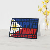 フィリピン国旗の誕生日カード カード (黄色い花)