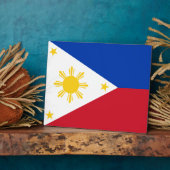 フィリピン国旗の額 フォトプラーク (側面)