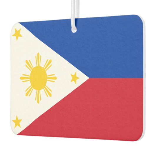 フィリピン国旗を掲げたカーエアーフレザー カーエアーフレッシュナー (左)