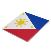 フィリピン国旗を掲げたタイル タイル (側面)