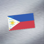 フィリピン国旗を掲げた名刺マグネット マグネット名刺 (インサイチュ)