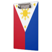 フィリピン国旗を掲げた愛国的なクリップボード クリップボード (左)