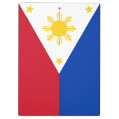 フィリピン国旗を掲げた愛国的なクリップボード クリップボード (裏面)