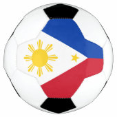 フィリピン国旗を掲げた愛国的なサッカーボール サッカーボール (正面)