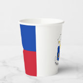 フィリピン国旗を掲げた武器紙カップ 紙コップ (左)