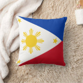 フィリピン国旗を掲げたMoJo枕 クッション (ブランケット)