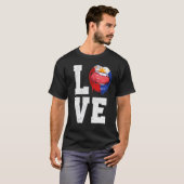 フィリピン国旗サッカーファン愛フィリピン人 Tシャツ (正面フル)