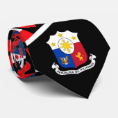 フィリピン国旗ハートコート・オブ・アームズプライド ネクタイ (ロール)