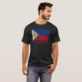 フィリピン国旗バーコード Tシャツ (正面フル)
