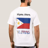 フィリピン国旗パーソナライズされた Tシャツ (裏面)