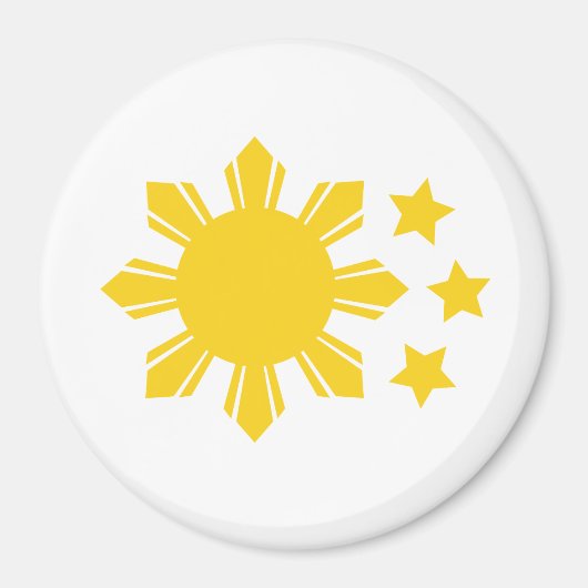 フィリピン国旗誇りを持った-フィリピン人! マグネット (正面)