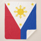 フィリピン国旗 シェルパブランケット (正面)