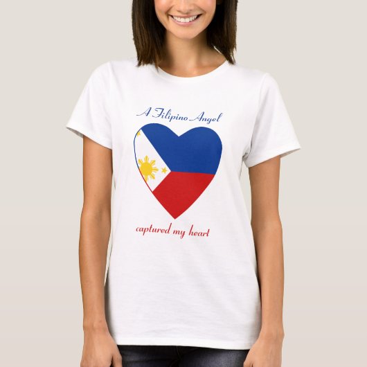フィリピン国旗 スウィートハート Tシャツ (正面)