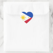 フィリピン国旗 ハートシール (バッグ)