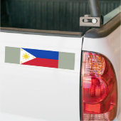 フィリピン国旗 バンパーステッカー (トラック上)