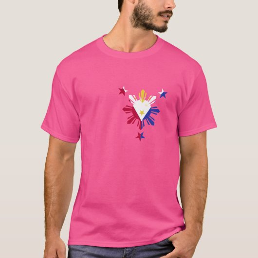 フィリピン国旗 フィリピン人の誇り ルーツ 遺産 Tシャツ (正面)