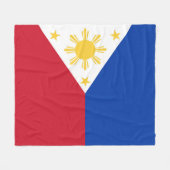 フィリピン国旗 フリースブランケット (正面(横))