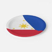 フィリピン国旗 ペーパープレート (アングル)