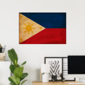 フィリピン国旗 ポスター (ホームオフィス)