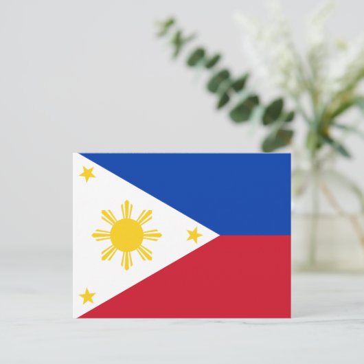フィリピン国旗 ポストカード (スタンド正面)